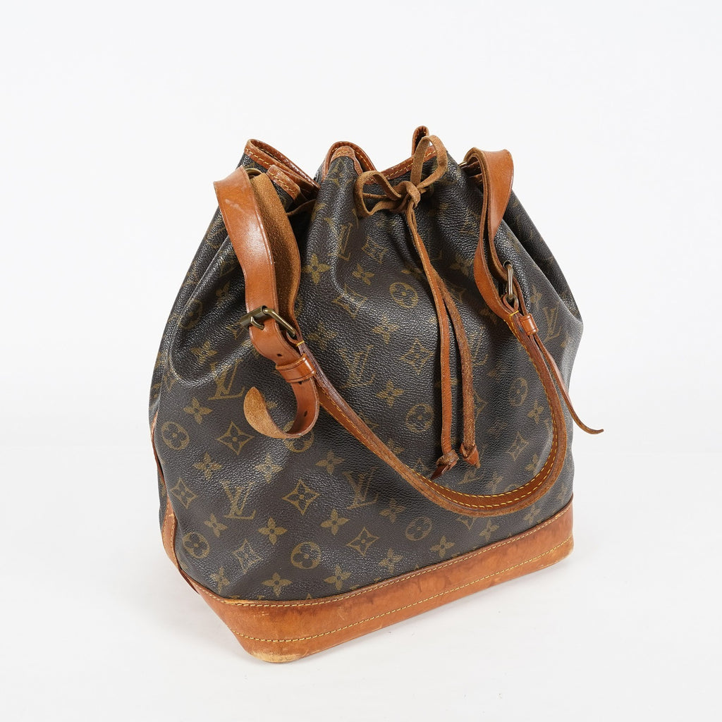 Louis Vuitton Noe GM M42224 Monogram Canvas Brown Used Bucket Bag 08A094576003