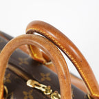 Louis Vuitton Deauville M47270 Monogram Canvas Brown Handbag Used 08E081980002
