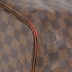 Louis Vuitton N51105 Damier Ebene Neverfull MM Tote Bag Brown Used 07E064730027
