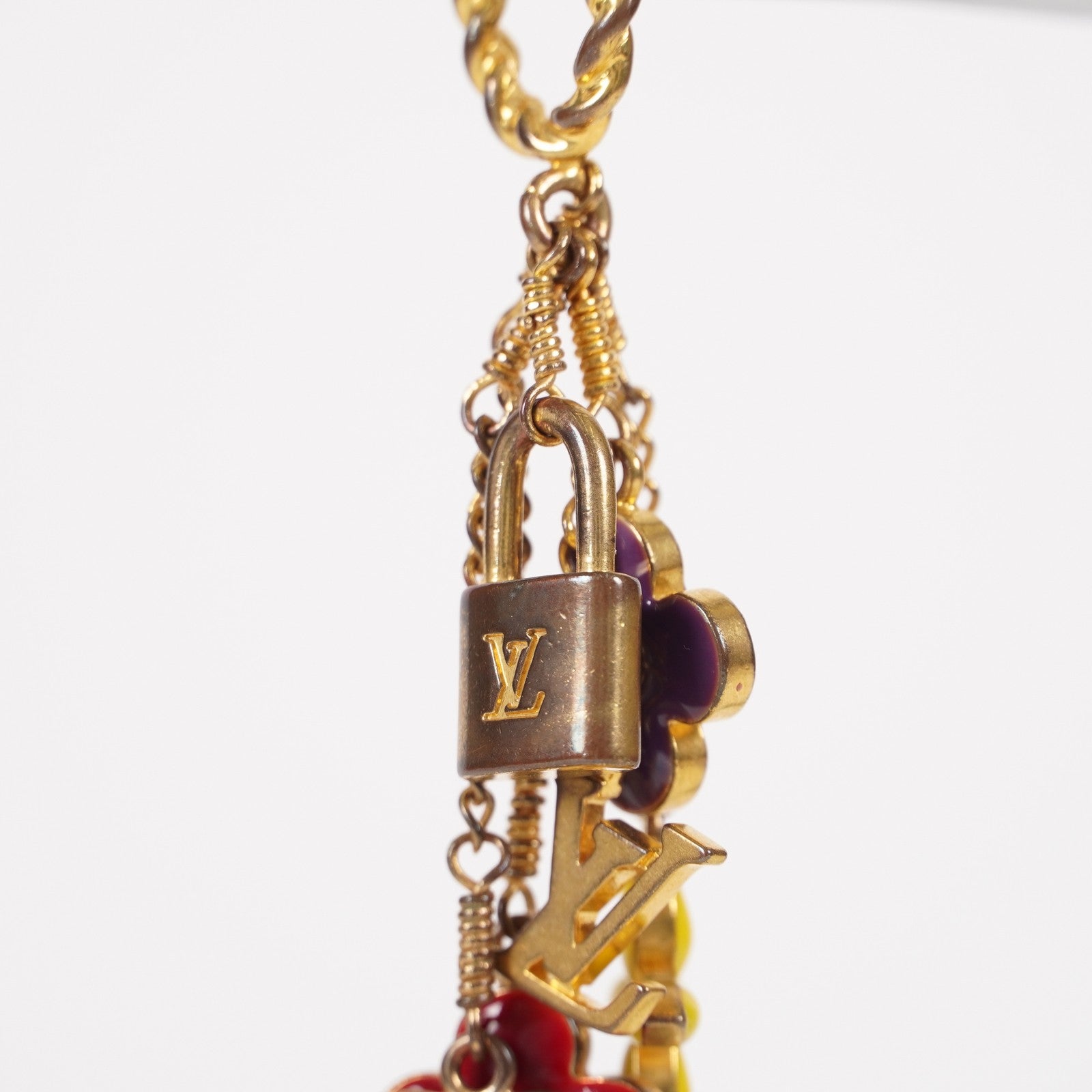 LOUIS VUITTON Pendant Sweet Monogram Necklace vintage M65391 05E191760029