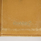 CHANEL Chocolate Bar Lambskin Camel Wallet XY199