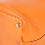 HERMES Picotin PM 18 Taurillon Clemence Orange Handbag Bag 05E0119250016