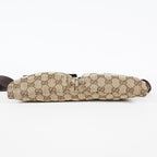 GUCCI GG Canvas Waist Belt Body Bag Beige Brown Vintage Used Womens 08E141870008