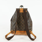 Louis Vuitton Montsouris GM M51135 Monogram Canvas Brown Backpack 09E134510011