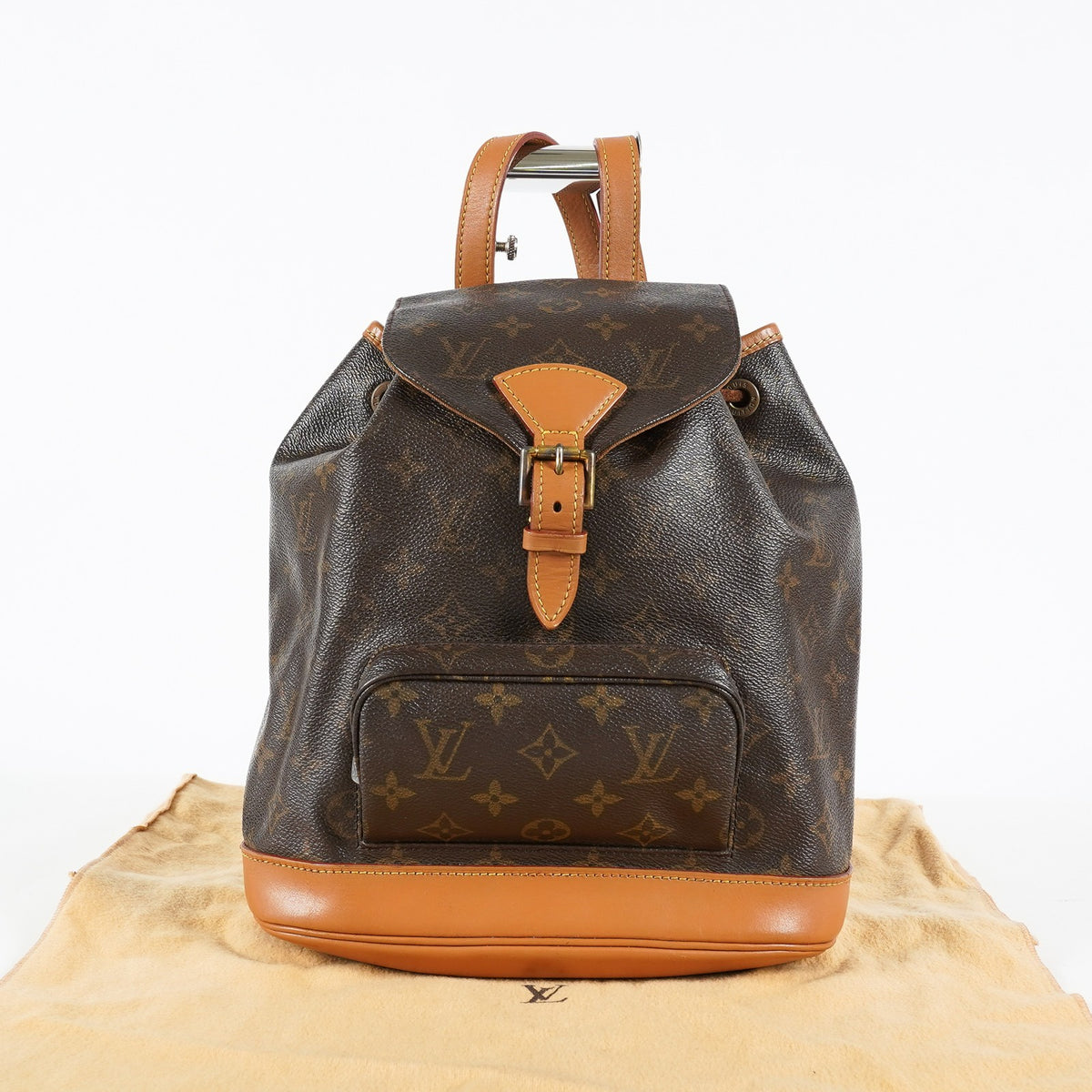 Louis Vuitton Mini Montsouris M51137 Monogram Canvas Brown Backpack 09E203520006