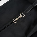 CHANEL Sports Line Boston Bag 40cm Black Canvas Used Vintage Duffle 07E186930027
