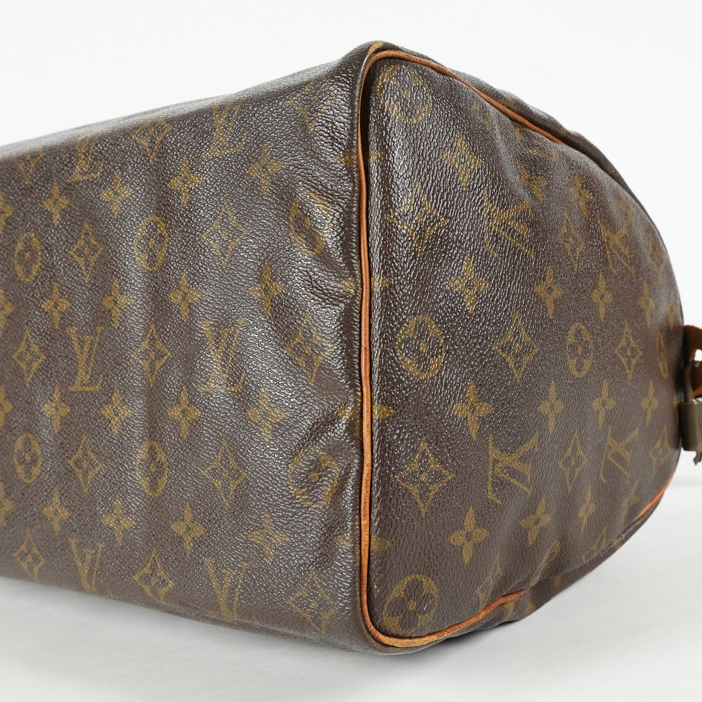Louis Vuitton Speedy 35 M41524 Monogram Canvas Brown Used Handbag 09E104400011