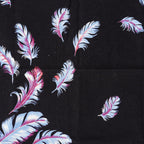 Hermes Carre 45 100% Cotton Napkin, Black with Blue, 03E13825017