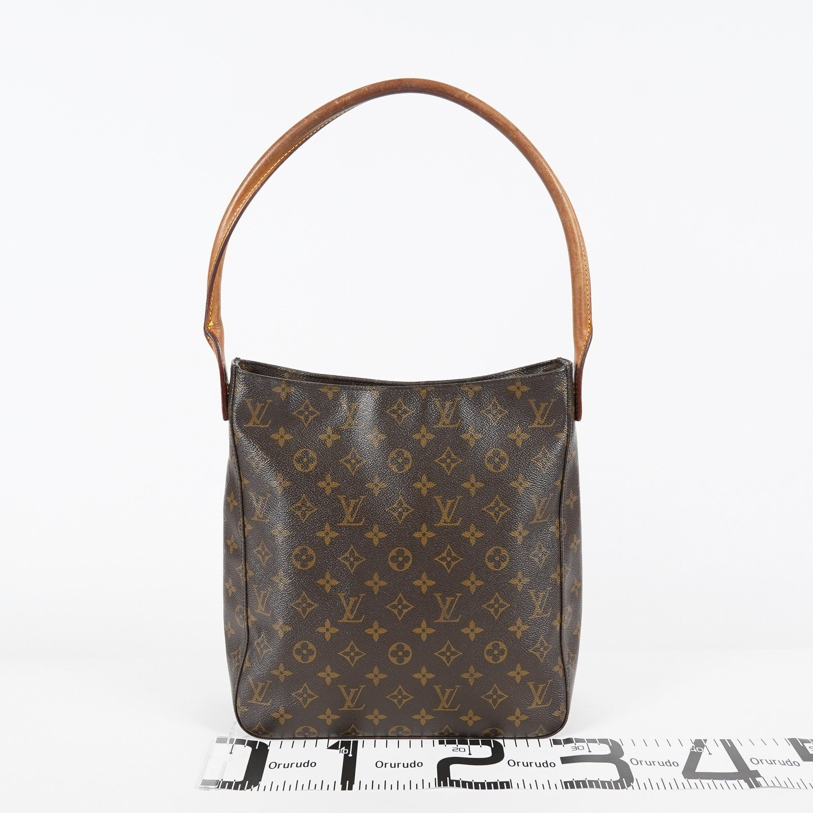 Louis Vuitton Looping GM Monogram Brown Shoulder Bag Vintage M51145 07E243410025