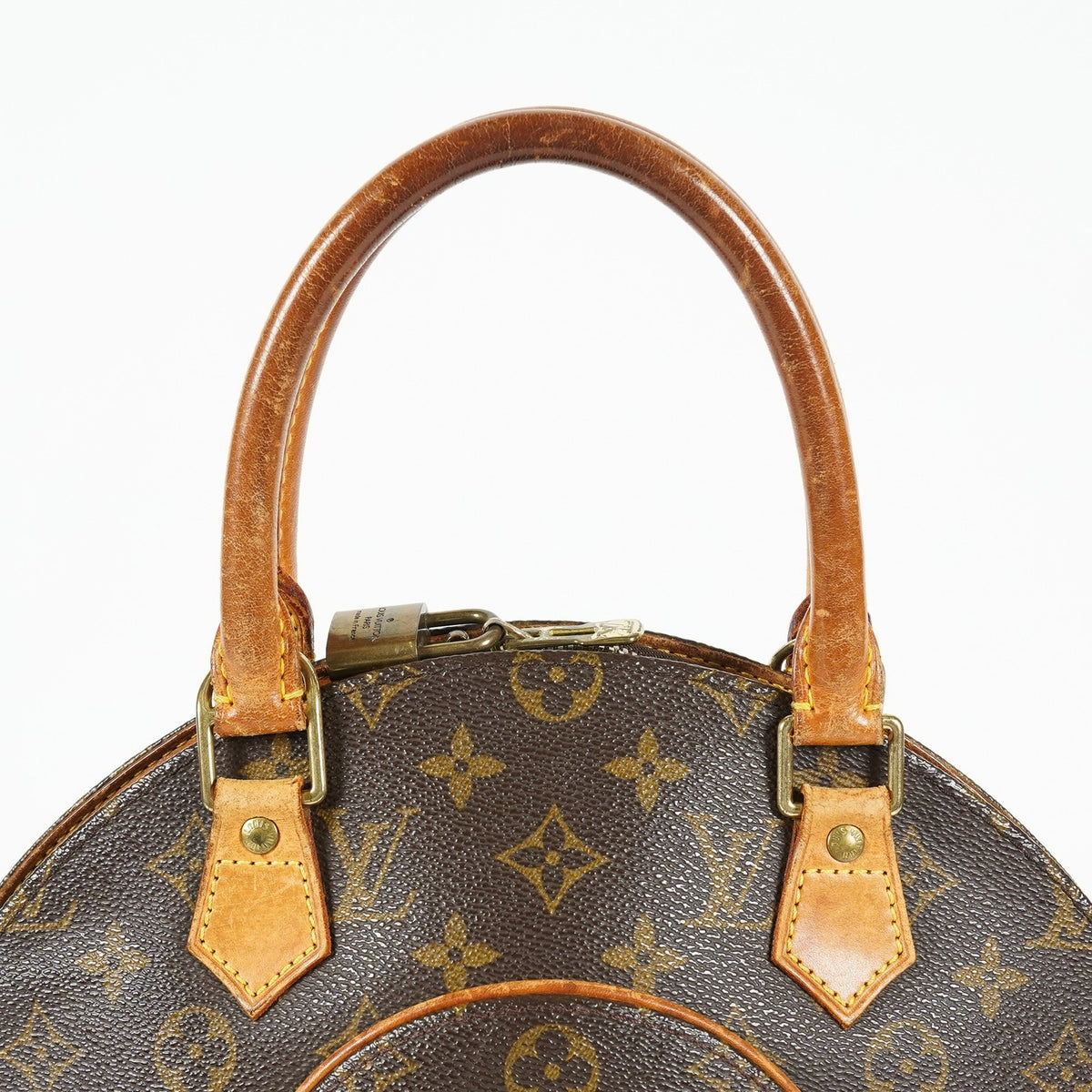 Louis Vuitton Ellipse PM M51127 Monogram Canvas Brown Used Handbag 09A024061209