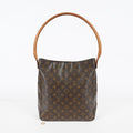 Louis Vuitton Looping GM Monogram Brown Shoulder Bag M51145 Vintage 07E163300012