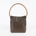 Louis Vuitton Looping GM Monogram Brown Shoulder Bag M51145 Vintage 07E163300012