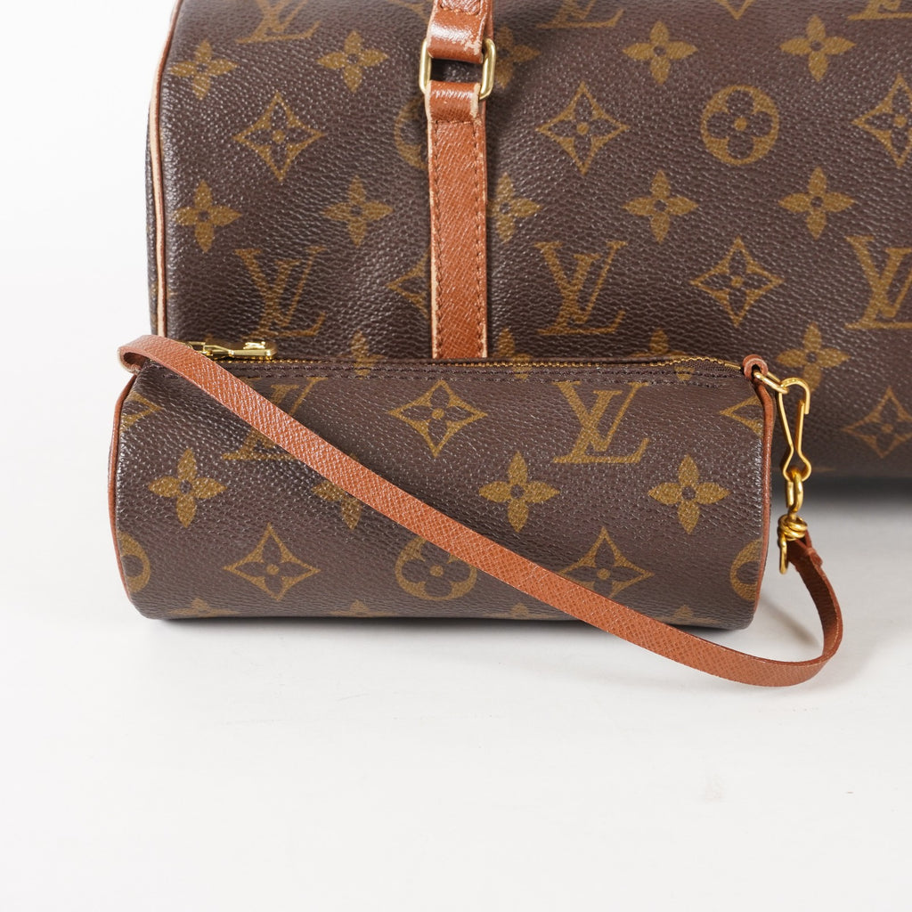LOUIS VUITTON Papillon 30 Hand Bags Monogram Canvas M51385 Vintage 02E065720010