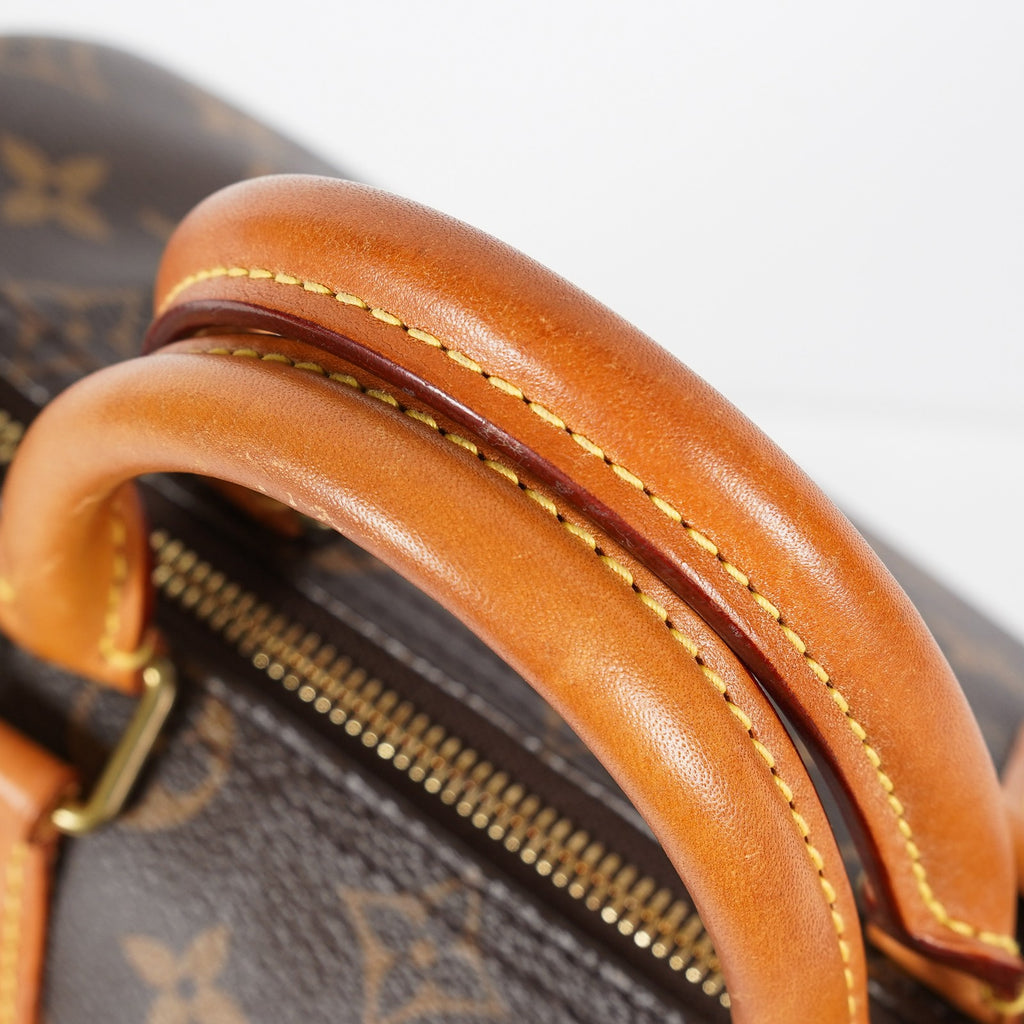 Louis Vuitton Monogram Speedy Handbag Brown Canvas Used M41528 08E2711110007