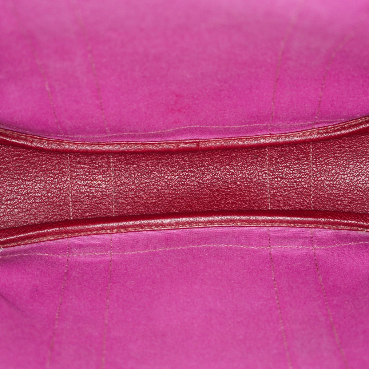 Hermes Garden File PM Red Leather Tote Shoulder Bag Used Auth 09E043410011