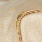 COACH handbag gold beige leather Simple design With  long strap  Tariff included