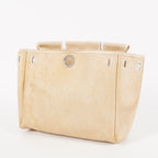 Auth HERMES Bag 2 in 1 Beige Canvas and Leather Backpack Hand Bag 05E533520016
