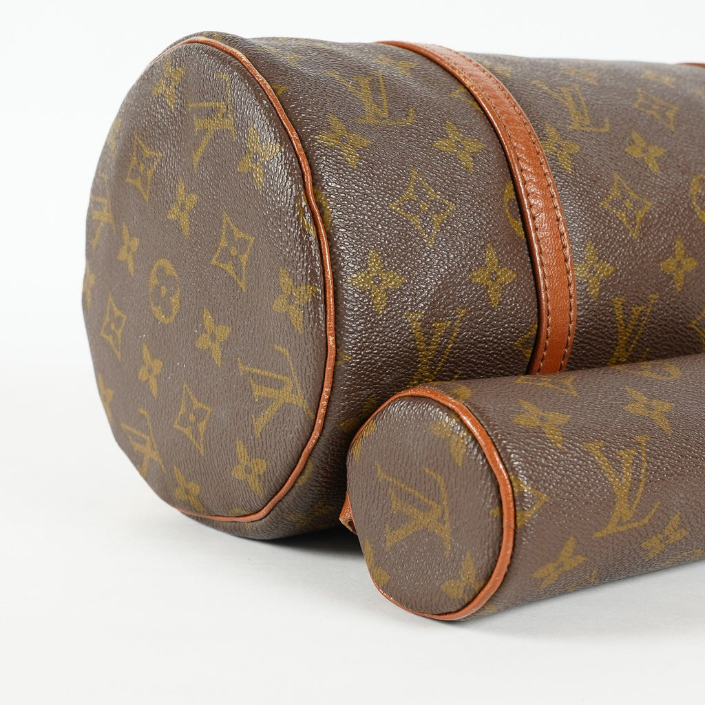 Louis Vuitton Papillon 30 M51385 Monogram Canvas Brown Barrel Bag 09E094180011