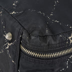 Chanel Travel Line Tote 26 Black Nylon Jacquard Hand Bag Used 07E131155015