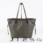 Louis Vuitton Neverfull MM N51105 Damier Ebene Brown Tote Bag Used 07E133960027
