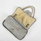 Chanel Chocolate Bar Quilted Turn Lock Shoulder Bag Beige Leather 07E317370012