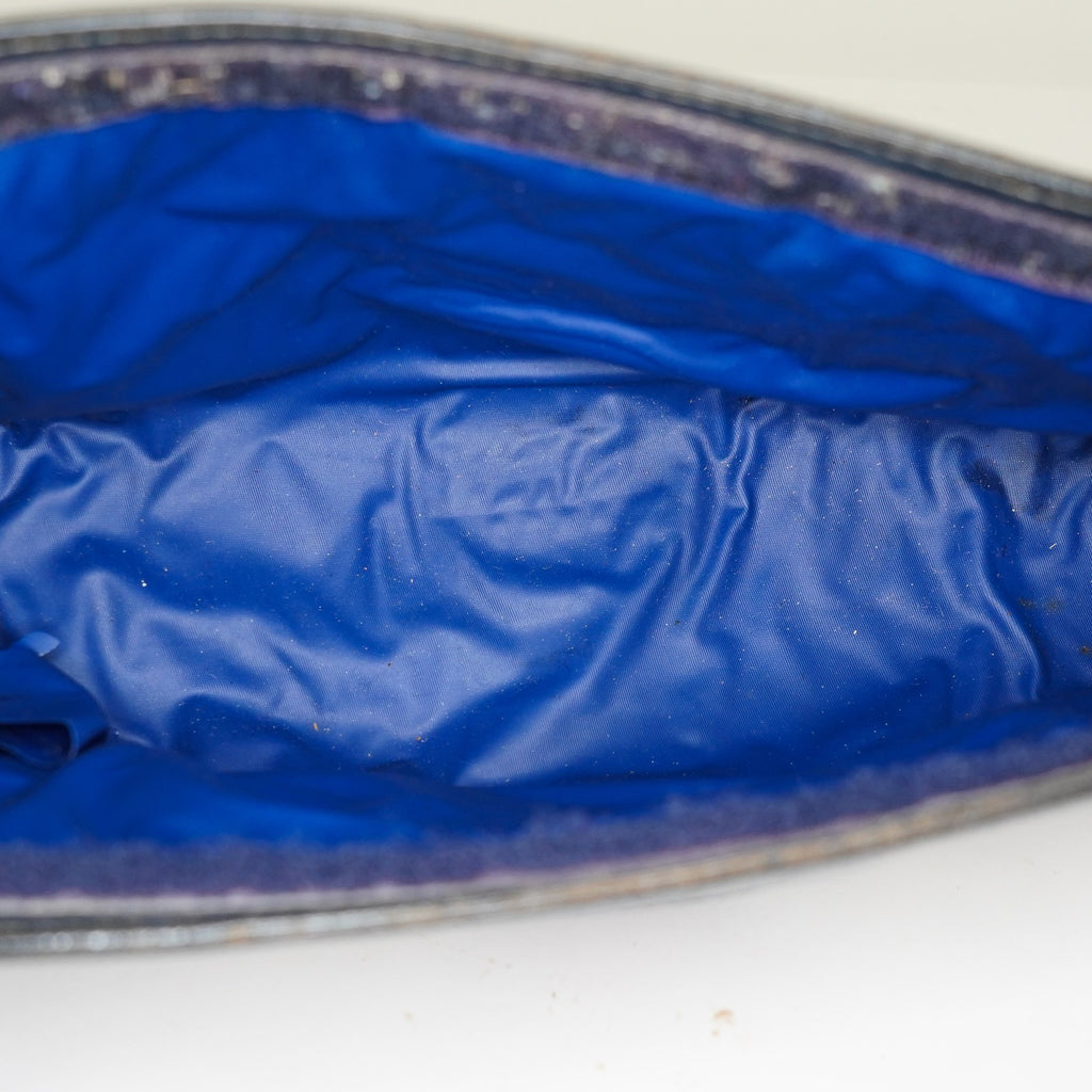 VINTAGE GUCCI Clutch Bag GG Sherry Line Navy 05M02846425