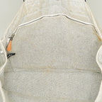 Hermes Fourre-Tout MM Gray Canvas Tote Hand Bag Used Vintage Auth 07E27825005