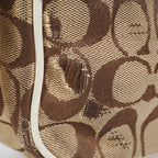 Authentic Coach Signature Mini Field Shoulder Bag Crossbody Canvas x Leather 77