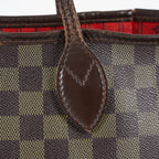Louis Vuitton Neverfull MM N51105 Damier Ebene Brown Tote Bag Used 07E133960027
