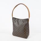 Louis Vuitton Looping GM Monogram Brown Shoulder Bag Vintage M51145 07E243410025