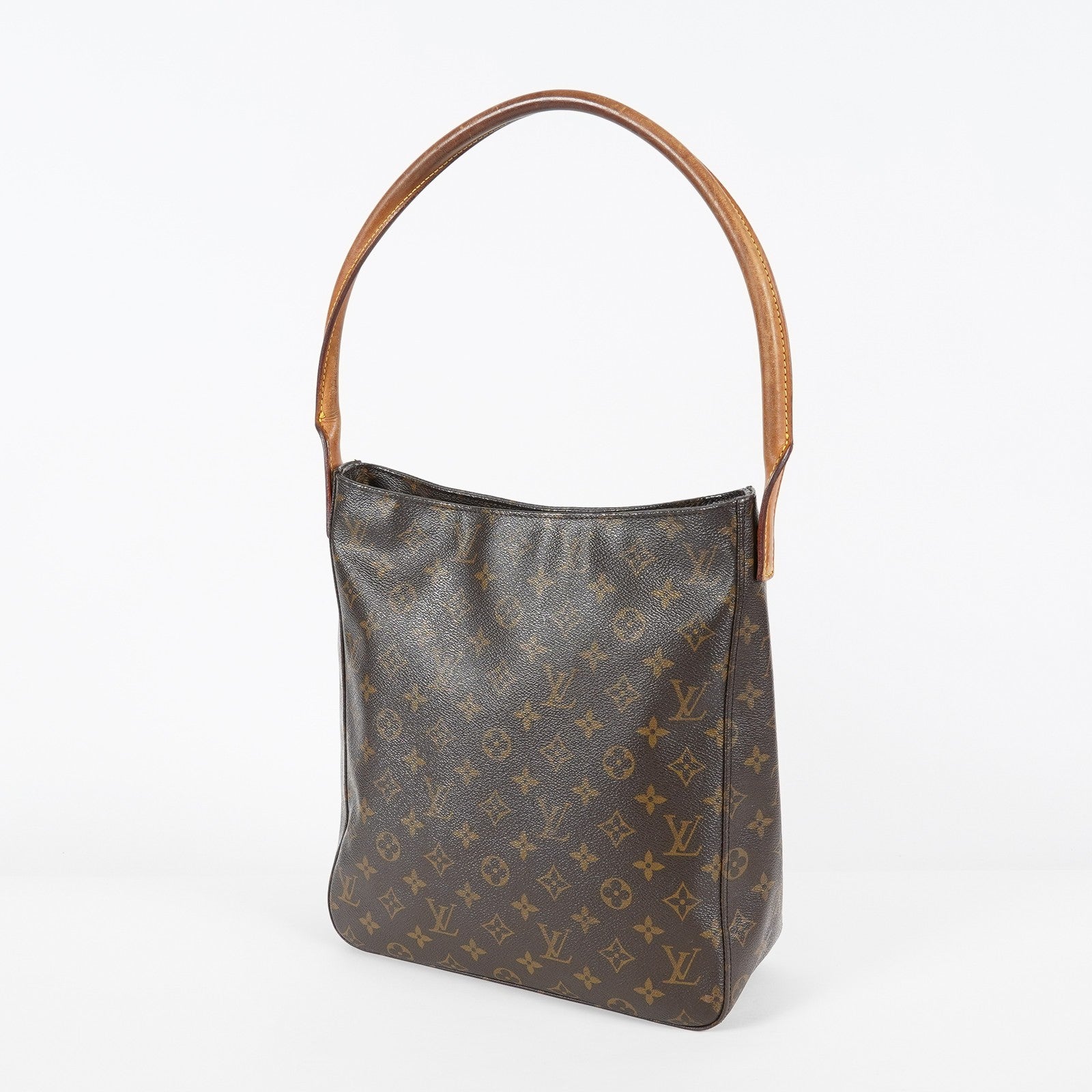 Louis Vuitton Looping GM Monogram Brown Shoulder Bag Vintage M51145 07E243410025