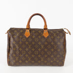 Authentic Louis Vuitton Monogram Speedy 35 M41524 Handbag 01E054950021