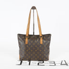 Louis Vuitton Cabas Piano Tote M51148 Monogram Canvas Brown Used 08E072310008