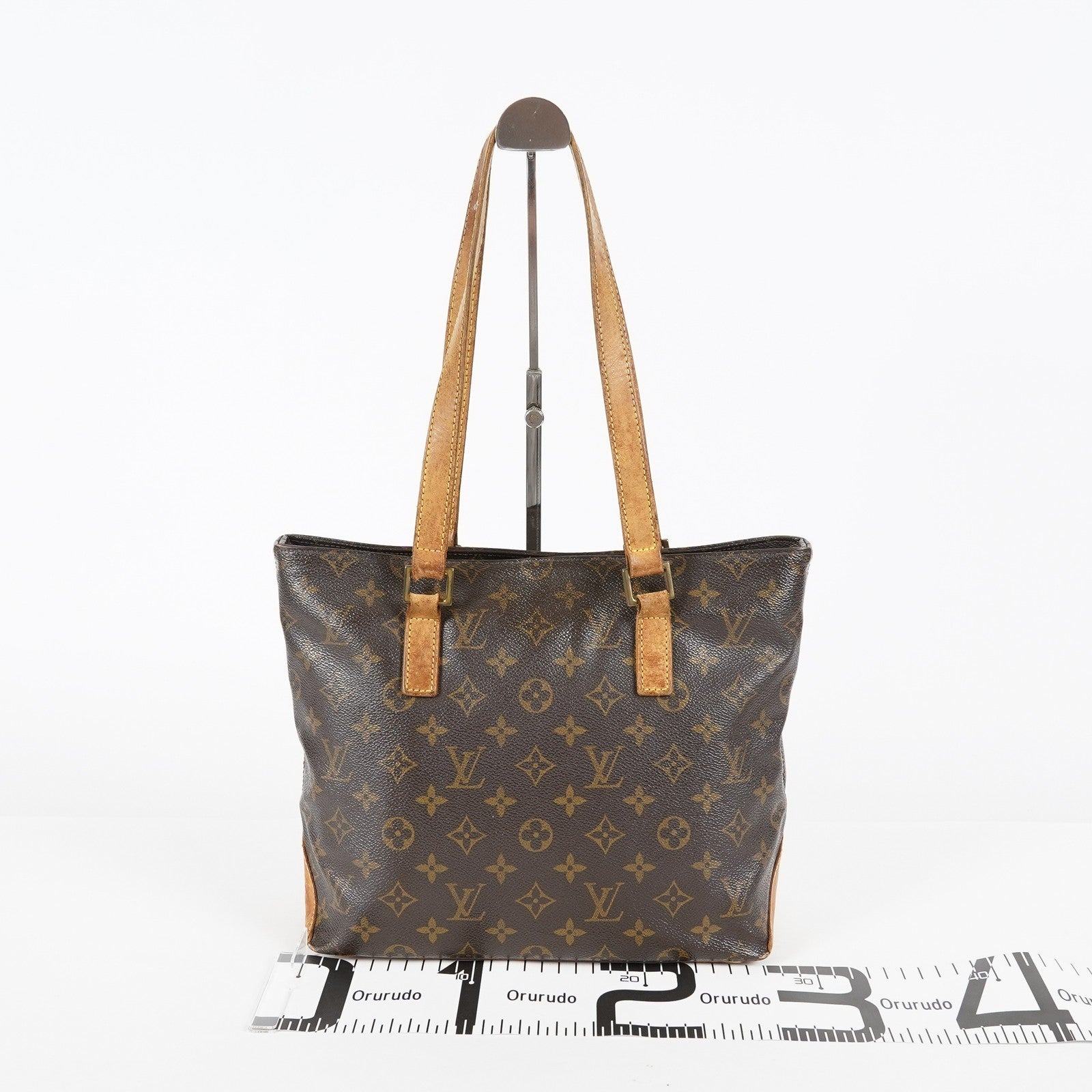 Louis Vuitton Cabas Piano Tote M51148 Monogram Canvas Brown Used 08E072310008