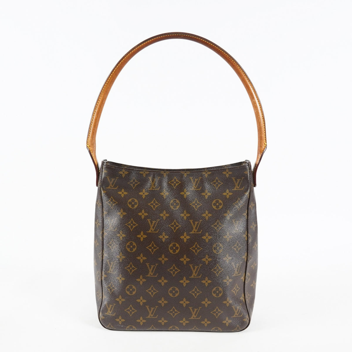 Louis Vuitton Looping GM M51145 Monogram Canvas Brown Shoulder Bag 09E173740006
