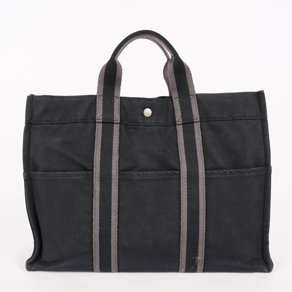 Hermes Fourre-Tout MM Huroto Tote Bag Black 06E31715025
