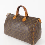 Authentic Louis Vuitton Monogram Speedy 35 M41524 Handbag 01E054950021