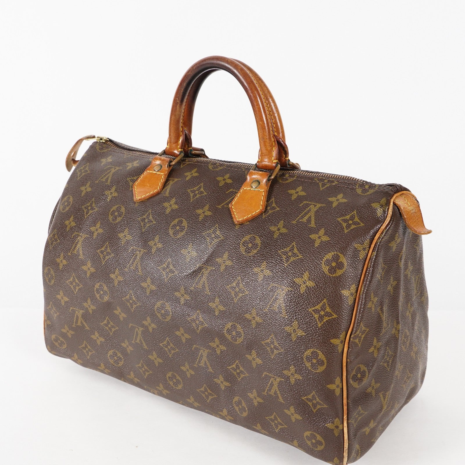 Authentic Louis Vuitton Monogram Speedy 35 M41524 Handbag 01E054950021