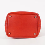 Hermes Picotin Lock PM Red ClemenceLeather Silver Hardware 05E3318150016