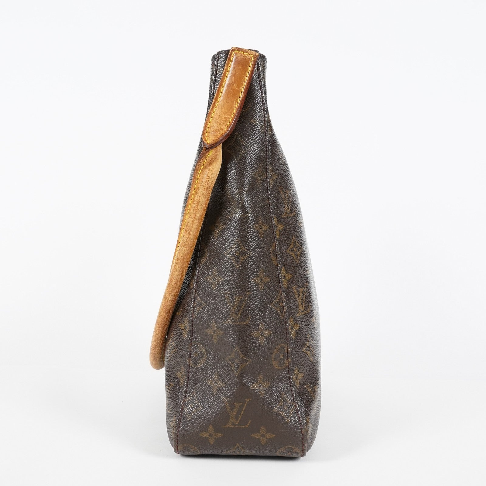 Louis Vuitton Looping GM M51145 Monogram Brown Shoulder Bag Vintage 07E033300019