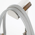 LONGCHAMP Le Pliage Nylon Shoulder Tote Gray Silver Hardware Used 08M40339917