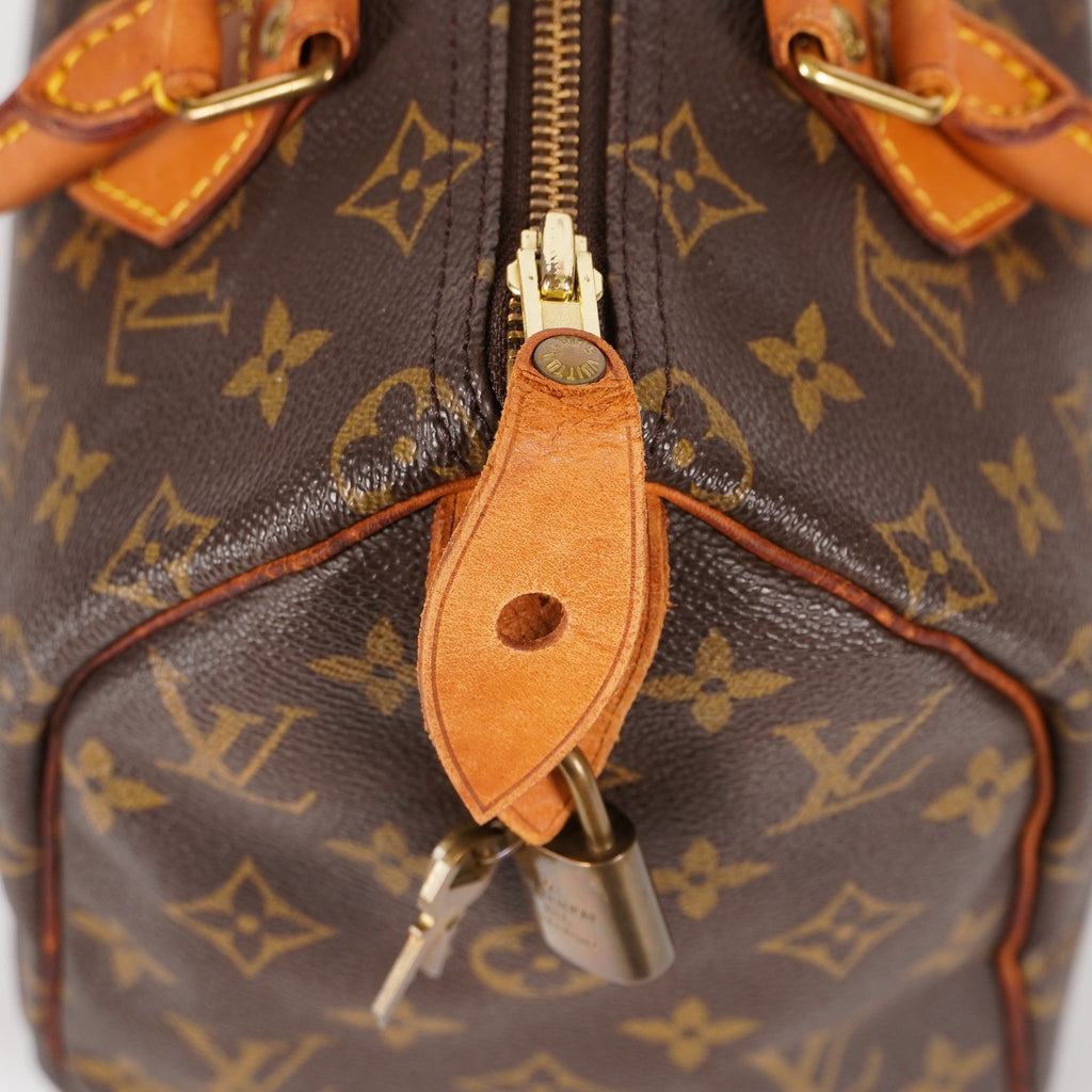 Authentic Louis Vuitton Monogram Speedy 25 Handbag vintage M41528 05E129240016