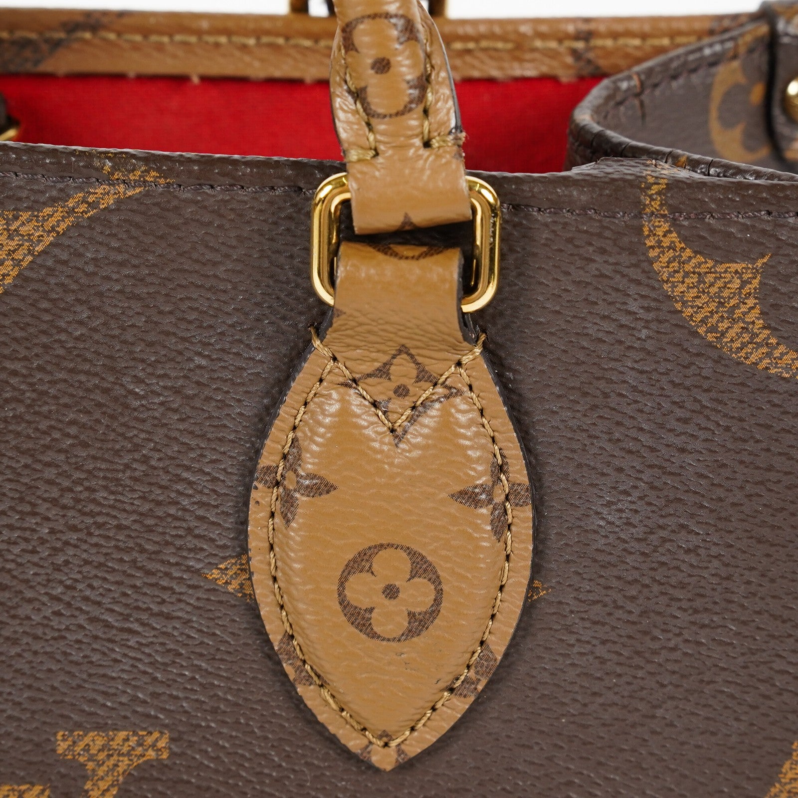 Louis Vuitton OnTheGo PM Monogram Reverse Canvas Tote M46373 Brown 07E0920130030
