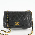 Chanel Diana 22 Flap Bag Black Lambskin Chain Shoulder Bag 09E0130470011