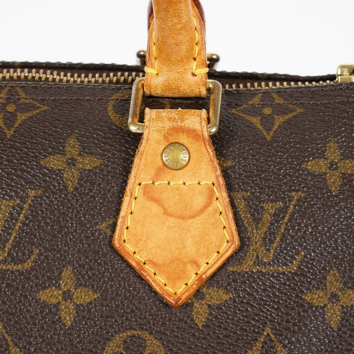 Louis Vuitton Speedy 30 M41528 Monogram Canvas Brown Used Handbag 08A296006015