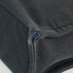 Hermes Fourre-Tout MM Black Canvas Used Tote Shoulder Bag 09M37793108