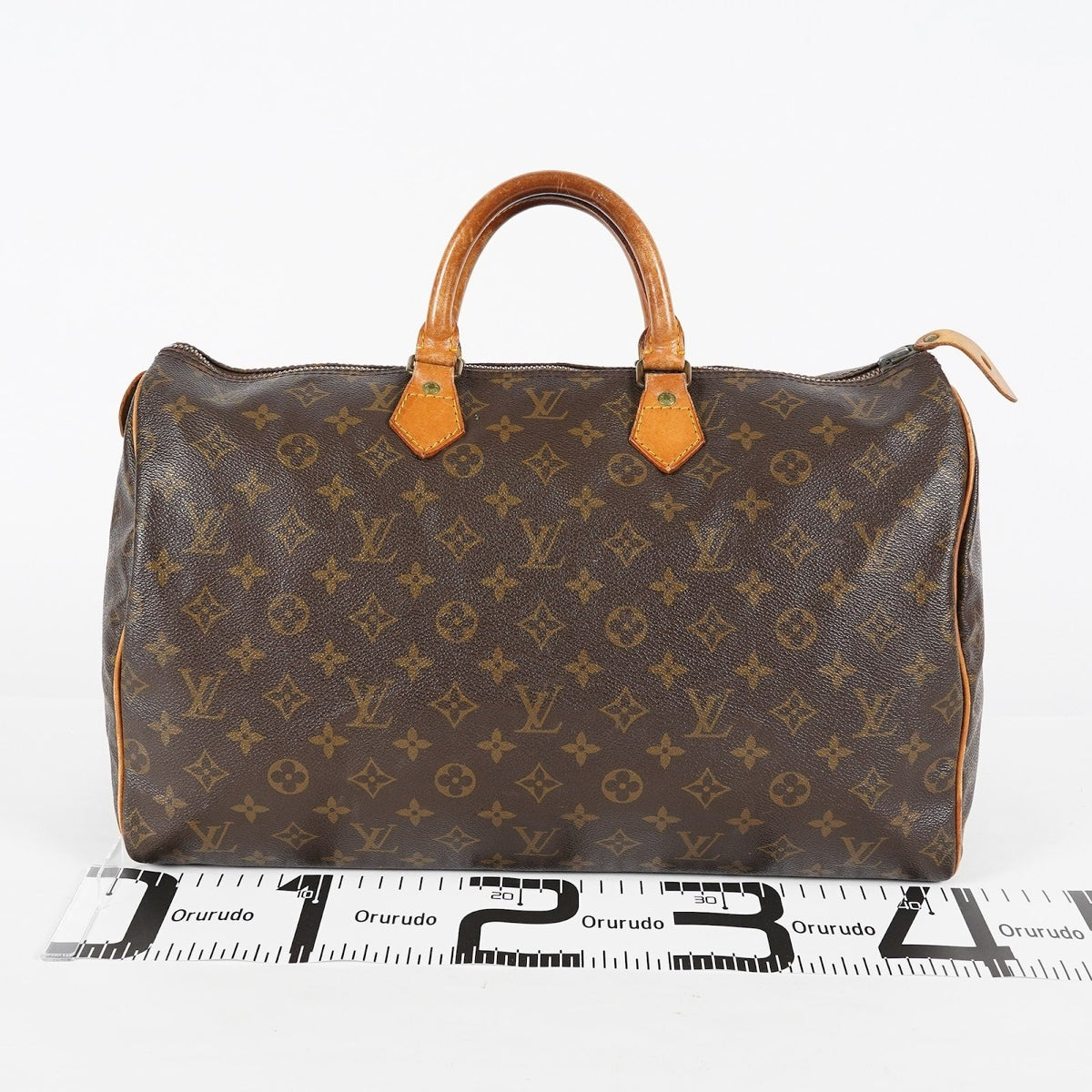 Louis Vuitton Speedy 40 M41522 Monogram Canvas Brown Used Handbag 08E184180012