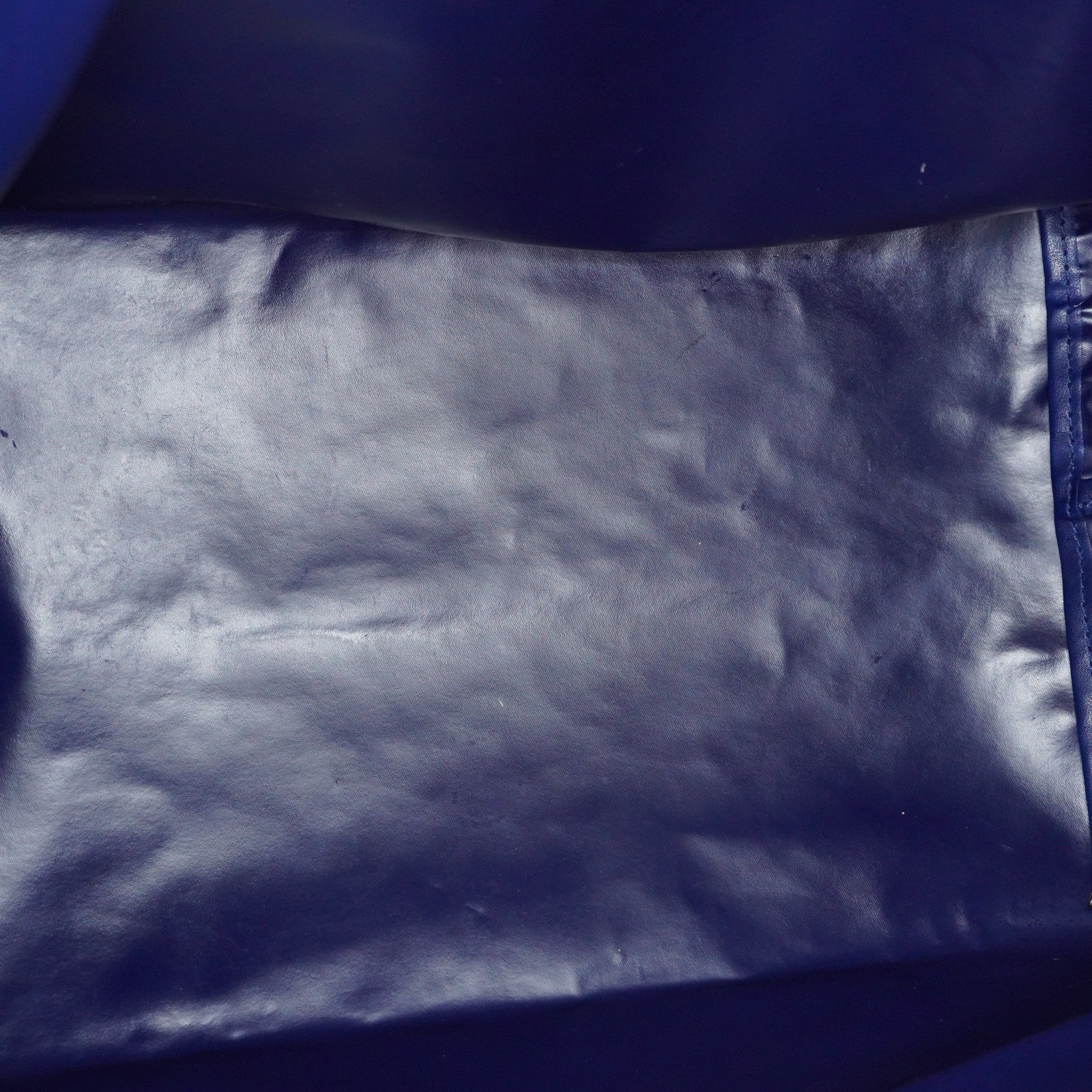Longchamp Le Pliage Navy Nylon Long Handle Tote Shoulder Bag Used 08A06660003