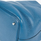 Hermes Picotin Lock MM Taurillon Clemence Leather Bag Blue Used 07E2822660025