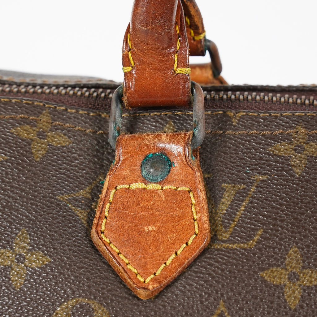 Louis Vuitton Speedy 35 M41524 Monogram Canvas Hand Bag Brown Used 07E103850017